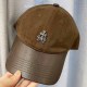 Coffee Casual Street Geometric Patchwork Hat