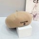 Light Khaki Casual Street Letter Patchwork Hat