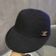 Black Simplicity Geometric Patchwork Hat