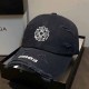 Navy Blue Street Geometric Patchwork Hat