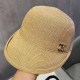 Khaki Simplicity Geometric Patchwork Hat
