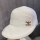 White Simplicity Geometric Patchwork Hat