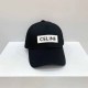 Black Casual Street Letter Patchwork Hat