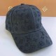 Navy Blue Street Letter Geometric Rhinestone Hat
