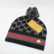 Black Street Letter Patchwork Hat