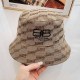 Khaki Street Letter Patchwork Hat