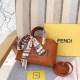 Brown Simplicity Letter Patchwork Bags