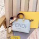 Light Blue Simplicity Letter Patchwork Bags