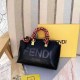 Black Simplicity Letter Patchwork Bags