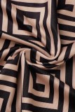 Black Sexy Print Hollowed Out Backless One Shoulder Sling Dress Dresses
