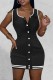 Black Casual Solid Basic O Neck Vest Dress Dresses