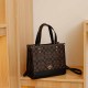 Coffee Casual Simplicity Geometric Patchwork Bags