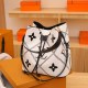 White Casual Street Letter Patchwork Bags