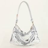 Champagne Casual Solid Sequins Patchwork Bags
