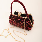 Silver Formal Patchwork Sequins Bags