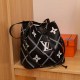 Black Casual Street Letter Patchwork Bags