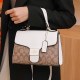 White Casual Simplicity Geometric Patchwork Bags