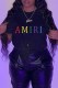 Black Casual Print Letter O Neck T-Shirts