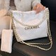 White Casual Simplicity Letter Chains Pearl Bags