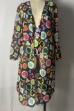 Multicolor Sexy Print Patchwork Swimwears (With Paddings)