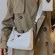 White Casual Street Letter Patchwork Bags