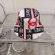 White Casual Street Letter Patchwork Hat