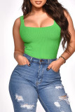 Blue Casual Sportswear Solid Patchwork U Neck Tops