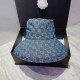 Dark Blue Casual Vacation Letter Patchwork Hat