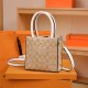 White Casual Street Geometric Patchwork Bags