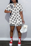 Red Casual Print Embroidered Patchwork Buckle One Step Skirt Dresses