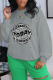 Grey Street Print Patchwork O Neck Tops