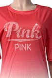 Red Casual Letter Hot Drill O Neck Short Sleeve Two Pieces