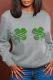 Grey Casual Street Print Patchwork O Neck Tops