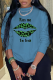 Blue Street Lips Printed Patchwork O Neck Tops