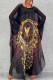 Brown Elegant Print Letter O Neck Irregular Dress Dresses