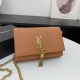 Brown Casual Simplicity Letter Chains Bags