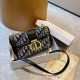 Black Gray Casual Simplicity Letter Chains Bags