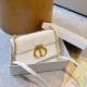 White Casual Simplicity Letter Chains Bags