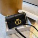 Black Casual Simplicity Letter Chains Bags