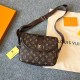 Brown Casual Street Letter Patchwork Bags