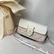 Powder White Casual Simplicity Geometric Letter Bags