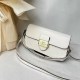 White Casual Simplicity Geometric Letter Bags