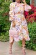 Multicolor Casual Print Hollowed Out Patchwork Half A Turtleneck Long Sleeve Dresses