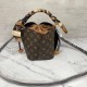 Deep Coffee Casual Elegant Letter Patchwork Bags