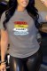 Grey Casual Print Letter O Neck T-Shirts