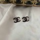 Black Casual Simplicity Geometric Patchwork Earrings