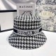 Black And White Casual Street Letter Patchwork Hat