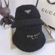 Black Casual Simplicity Letter Patchwork Hat