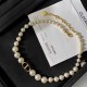 White Elegant Simplicity Geometric Pearl Necklaces