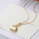 Gold Simplicity Letter Chains Necklaces